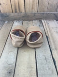 Childrens Moosehide Leather Slippers