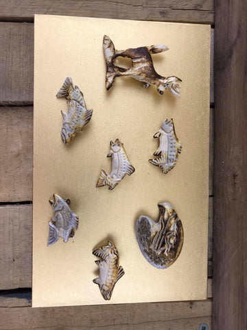 Moose/Deer Antler Carved Pins